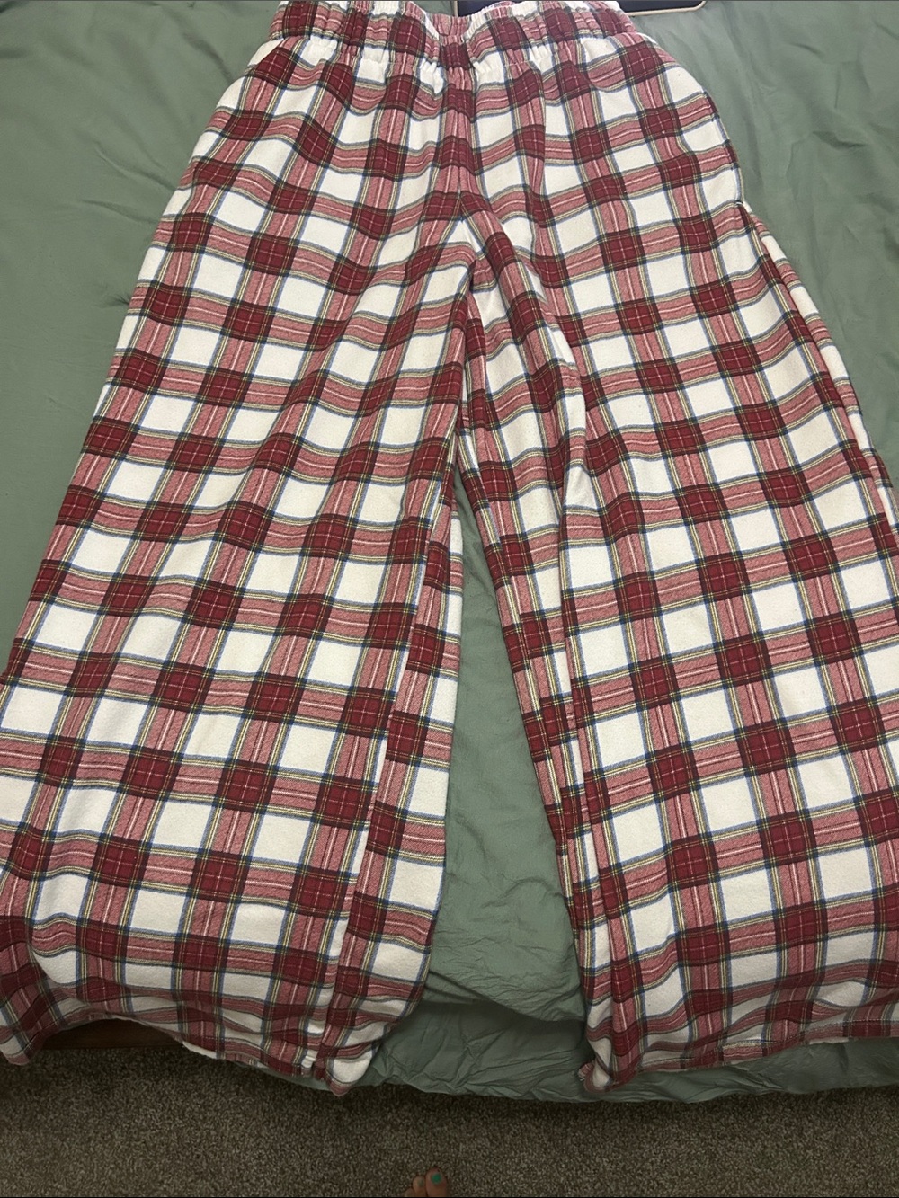 Grayson Threads Red and White Plaid Pajama Pants